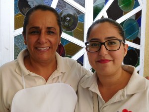 social workers Silvia and Lupita